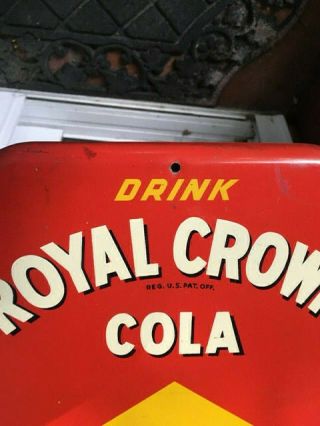 1940s RC ROYAL CROWN COLA LARGE 25 INCH METAL THERMOMETER 7