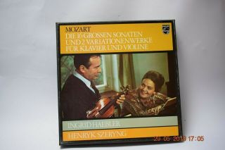 Haebler & Szeryng Mozart Violin & Piano Sonatas Ed.  1 Stereo 6 Lp Box Nmint