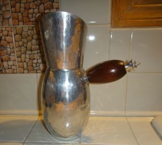 Mid Century/vtg B.  W.  Buenilum Hammered Aluminum Barware/pitcher Rare