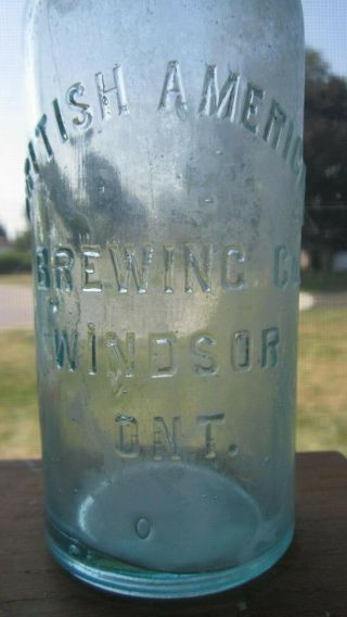 NR - RARE AQUA - BRITISH AMERICAN BREWING Co.  / WINDSOR Ont.  Pint Beer 2