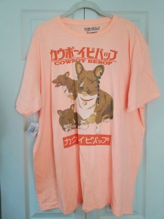 Peach Cowboy Bepop Ein Corgi 2xl Shirt