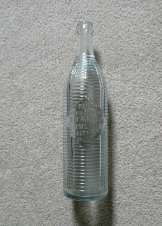 1920 Orange Crush 24 Oz.  Soda Pop Large Ribbed Bottle Rare Size