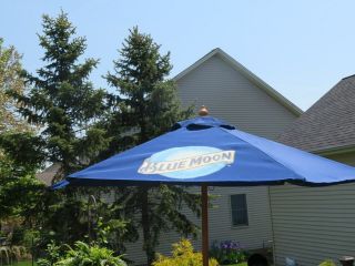 Blue Moon Brewing Beer Company American Beer Patio Umbrella Advertising 4