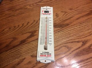 Vintage Vigortone Ag Products Advertising Thermometer Farm Seed Sign Gas Oil Hog