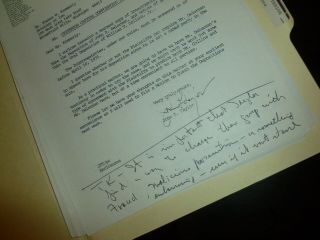 John DELOREAN Handwritten Note About Charging Opponent w/ Fraud 6