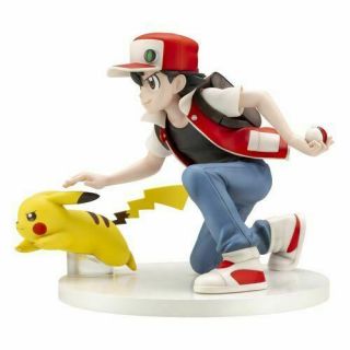 Pokemon Center 20th Anniversary Made To Order Rare Figure Red & Pikachu