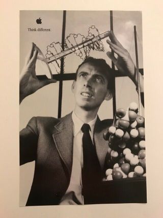 Vintage Apple Think Different Poster 11 X 17 - Dr James Watson