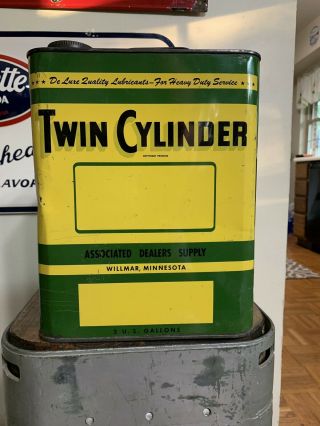 Twin Cylinder 2 Gallon Motor Oil Can
