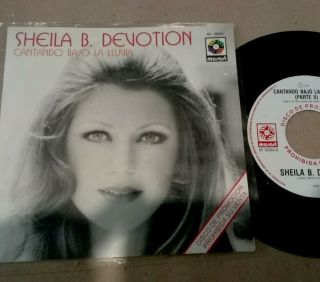 Sheila B.  Devotion - Singing In The Rain - 7 " Mexico Promotional Record