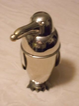 Vintage Stainless Penguin Cocktail Shaker