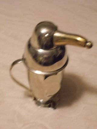 Vintage Stainless Penguin Cocktail Shaker 2