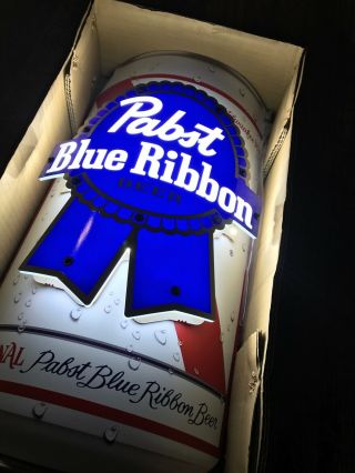 Pabst Blue Ribbon Beer Can Led Sign 18 " X9 " X6 "