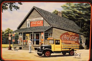 Vintage Coca - Cola Metal Tray 
