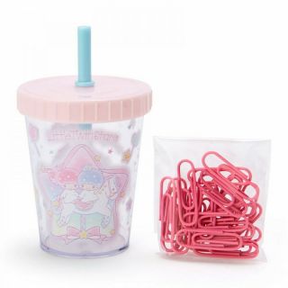 Sanrio Little Twin Stars Straw Cup Style Clip Holder From Japan F/s