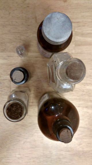Old Medicine Bottle Hand Craft,  Opium,  Quaalude,  Cannabis,  LSD,  Paregoric,  Cough w/Can 3