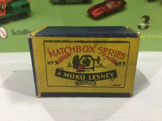 Moko Lesney Matchbox 3a Cement Mixer Very Rare B1 Box.