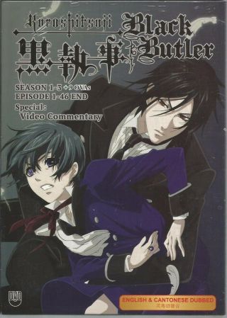Anime Dvd Black Butler Kuroshitsuji Complete Season 1 - 3,  9ovas English Dubbed L6