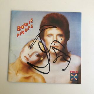 David Bowie Signed Autograph Rca Pin Ups Cd Authenticated Plus 1973 Stickers