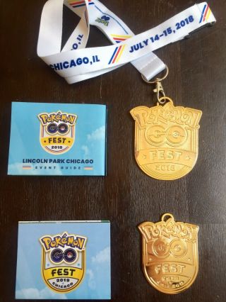 Very Rare Pokemon Go Fest 2018 Medal / 2019 Medal