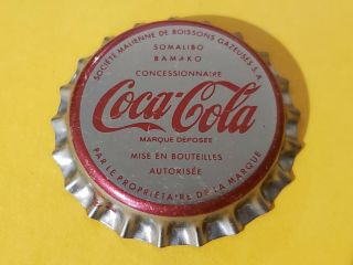 Coca Cola Mali Soda Bottle Cap Crown Coke Beer Old Rare