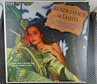 Eddie Lund And His Tahitians ‎– Rendezvous In Tahiti (decca ‎– Dl 8189)