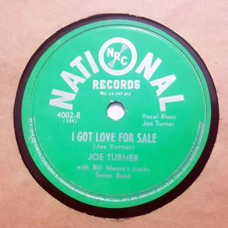 Joe Turner I Got Love For Sale/my Gal 