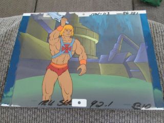 Filmation He - Man Cel On Production Background