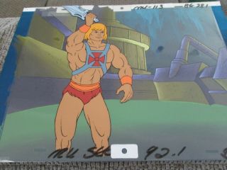 Filmation He - Man cel on Production Background 2