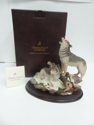 Country Artists - Wolf Pair Ca 644 With Box