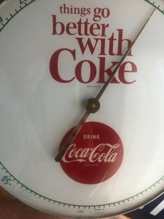 Early 1960’s Things Go Better W/ Coke Thermometer Sign Advertising 12” Soda Pop 6