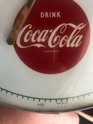 Early 1960’s Things Go Better W/ Coke Thermometer Sign Advertising 12” Soda Pop 7