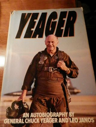 Chuck Yeager Signed Hard Cover Book