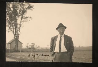 A.  Y.  Jackson Signed Photo Canadian Artist