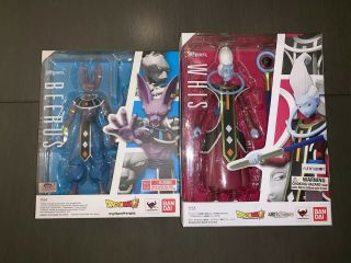 Dragon Ball Z Sh Figuarts Beerus And Whis Complete Authentic