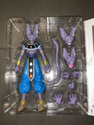 Dragon Ball Z SH Figuarts Beerus And Whis Complete Authentic 6