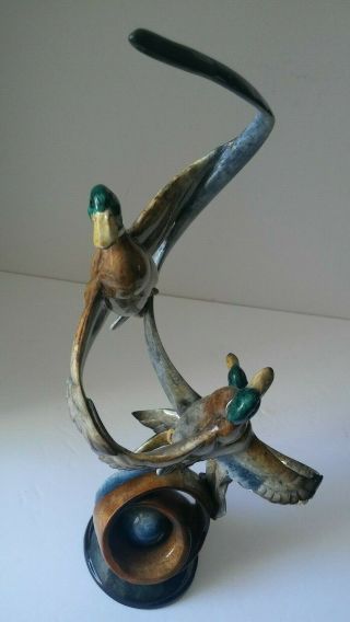 Ducks Unlimited 2007/2008 Exclusive Mallard Ducks Trio Resin Sculpture 5