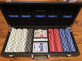 Brookstone Poker Chip Set - Collector Set Hard Case