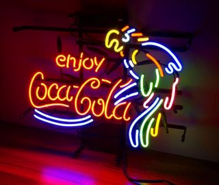 ' Parrot ' Light Restaurant Canteen Beer BarClub Decor PosterH Craft Neon Sign 3