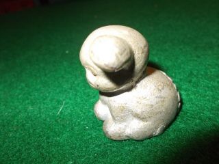 Antique Advertising Paper Weight Neilson ' s Pup Cast Iron Dog 4