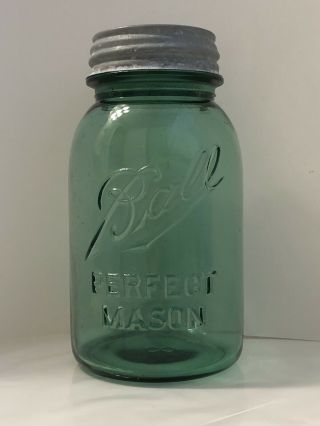 Green Ball Perfect Mason Quart Fruit Jar Mason Jar Canning Jar
