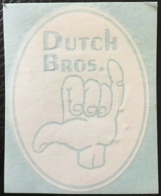 Dutch Bros Decal Rare Sticker