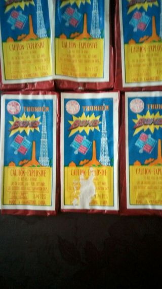 FIRECRACKER FIREWORK LABELS HORSE THUNDER BOMB 16 PACKS AND A BRICK LABLE 2