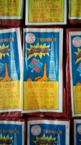 FIRECRACKER FIREWORK LABELS HORSE THUNDER BOMB 16 PACKS AND A BRICK LABLE 4