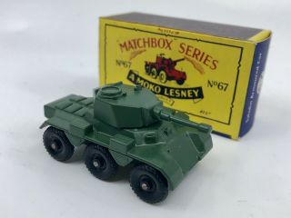 Matchbox Series Moko Lesney Saladin Armoured Car Nmib 67