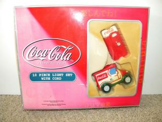 Coca - Cola 10 - Piece Light Set Party Delivery Truck Coke Machine -