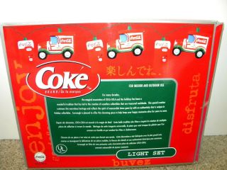 COCA - COLA 10 - PIECE LIGHT SET PARTY DELIVERY TRUCK COKE MACHINE - 3