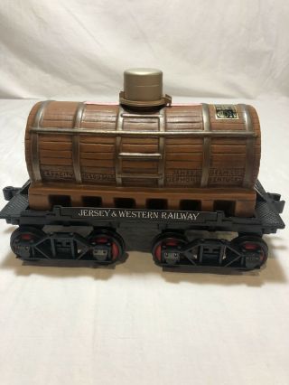 Jim Beam Large Train Decanter Tanker Car Jersey Western Railway 4