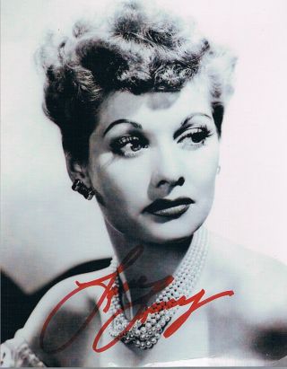 Price Very Rare Lucille Ball Signed Still (10 Inch X 8 Inch),