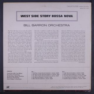 BILL BARRON: West Side Story Bossa Nova LP Jazz 2