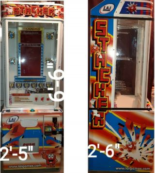 Lai Stacker Arcade Prize Redemption Machine T: Crane Claw Keymaster